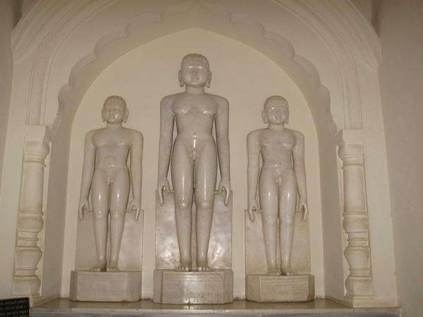 Marble Jain statues in Khajuraho